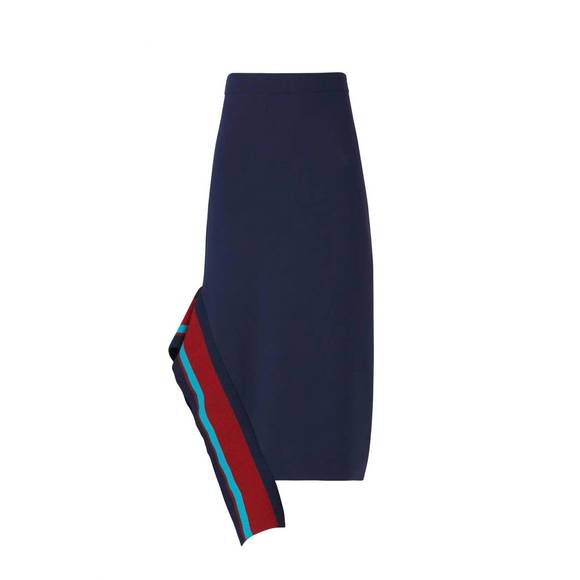 TIBI jacquard sweater skirt in blue - Picture 4 of 4